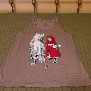 Bear Dance Graphic Tank Top in Tan